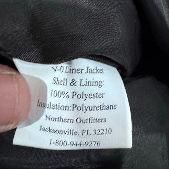 Northern Outfitters V-0 Quilted Liner Jacket XS Black Vaetrex Insulated - Picture 7 of 7